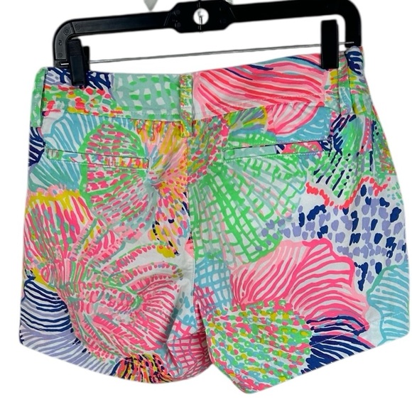 LILLY PULITZER Callahan Shorts SZ 6 ROAR OF THE SEA Pink Tropical Preppy Summer - Picture 7 of 12